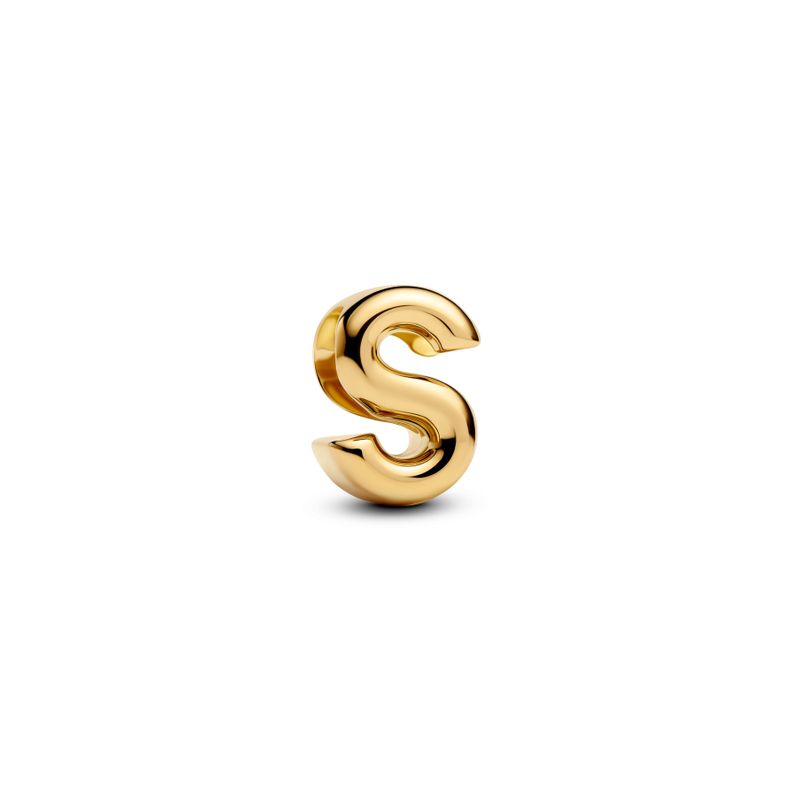 Charm Alfabeto Letra S Dorado