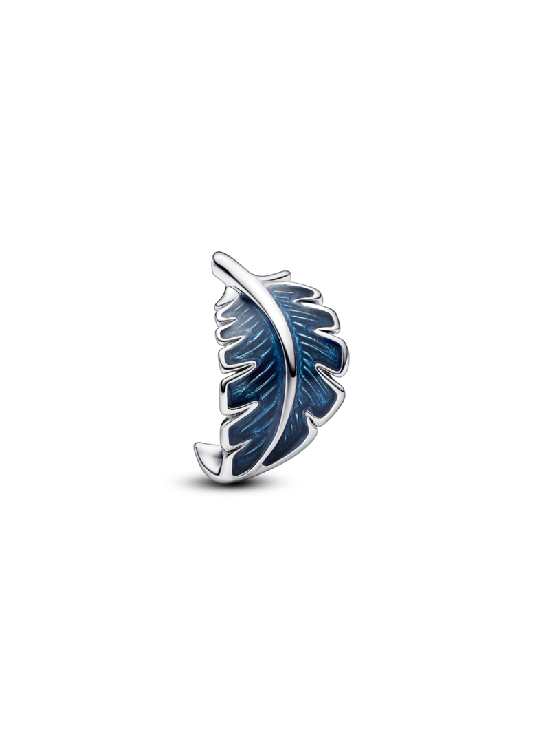 Charm Pluma Curvada Azul