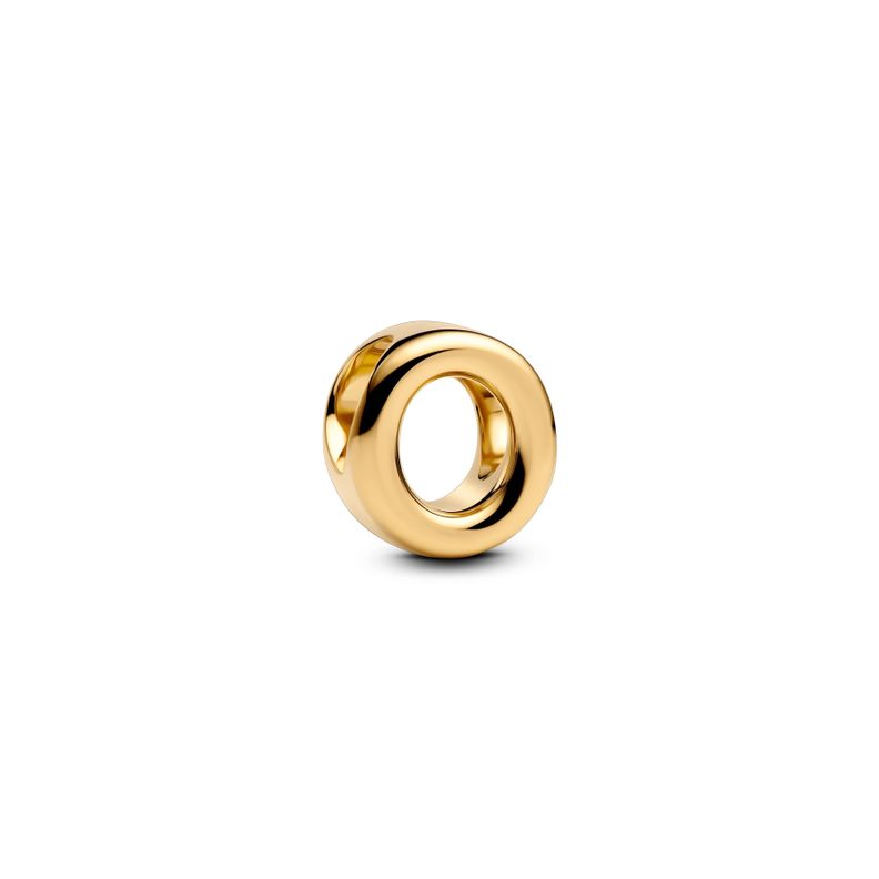 Charm Alfabeto Letra O Dorado