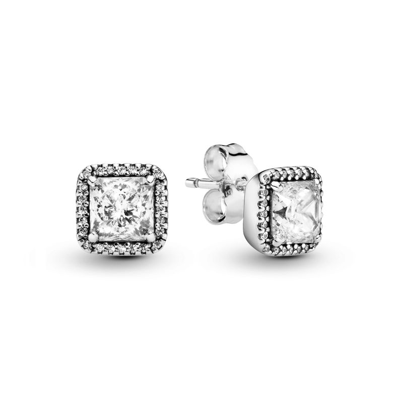 Aretes de Tuerca en Plata Elegancia Eterna Circonia Cubica.-0