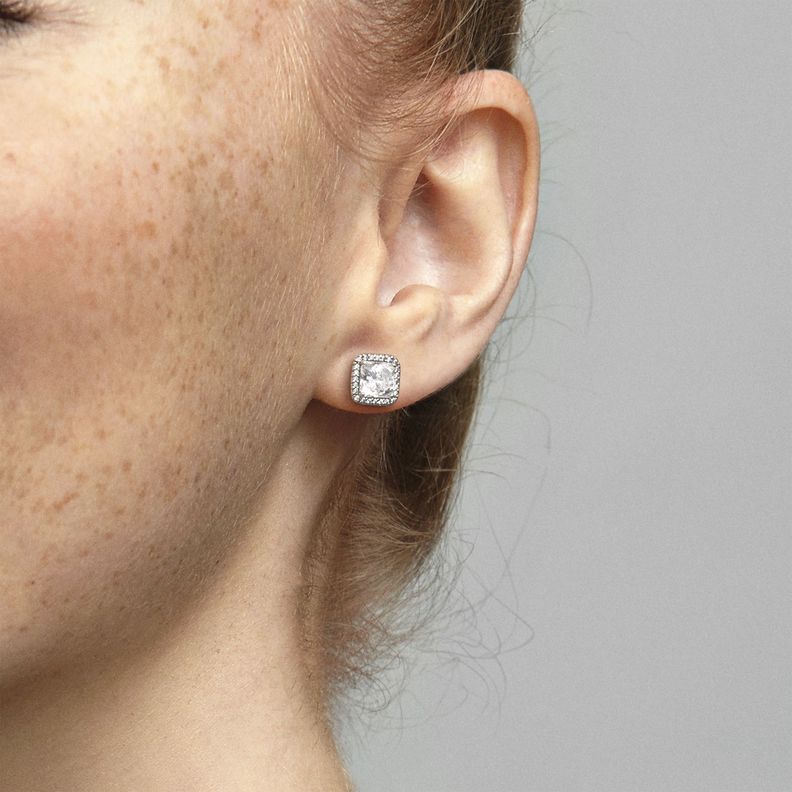 Aretes de Tuerca en Plata Elegancia Eterna Circonia Cubica.-1