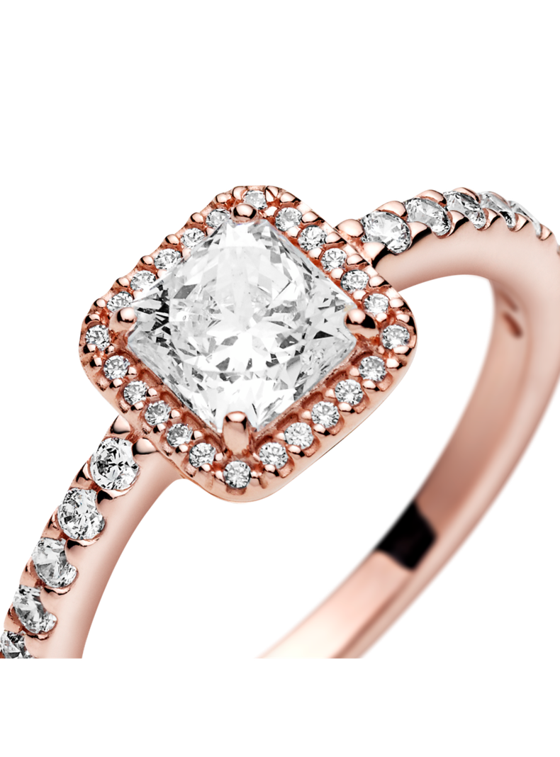 Anillo Rose Elegancia Atemporal  Circonia Cúbica Clara-1