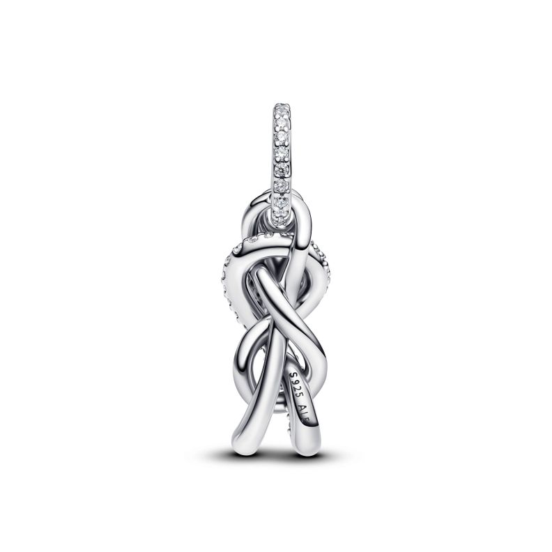 Charm Colgante Nudo Infinito y Pavé-1