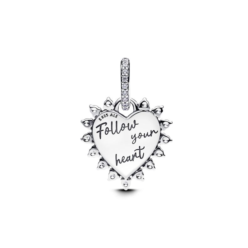 Charm Colgante Flecha Corazón Giratorio-1