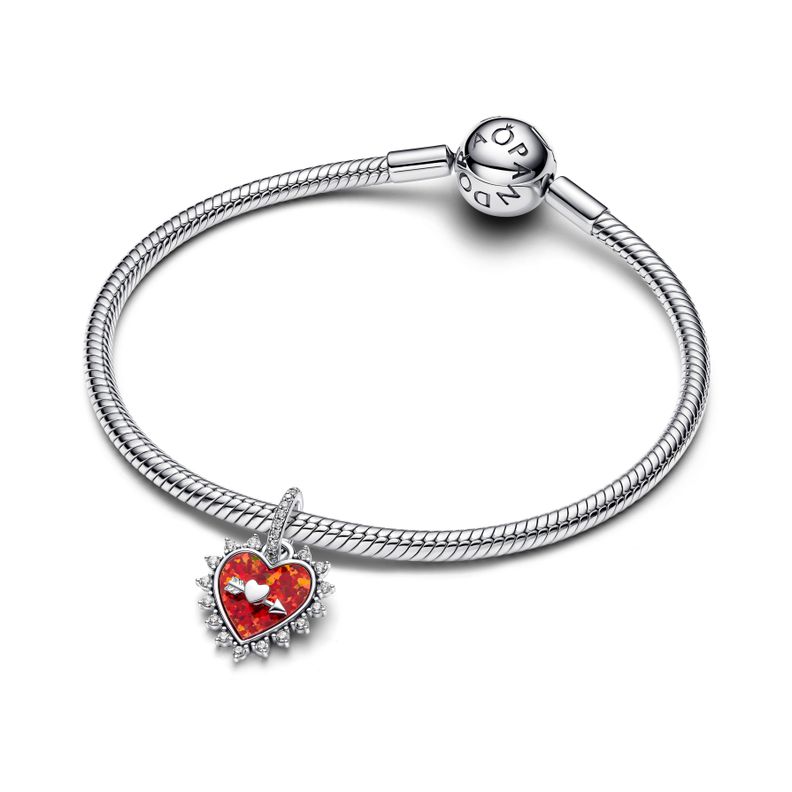 Charm Colgante Flecha Corazón Giratorio-2