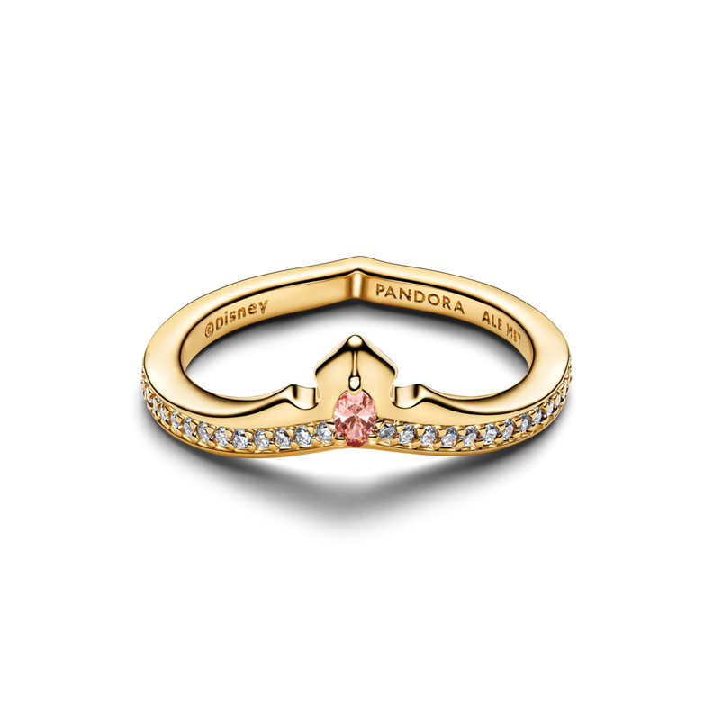 Anillo Tiara de la Princesa Aurora de Disney Dorado 48