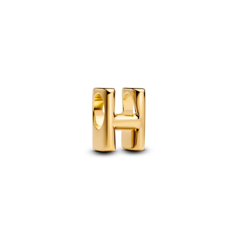 Charm Alfabeto Letra H Dorado