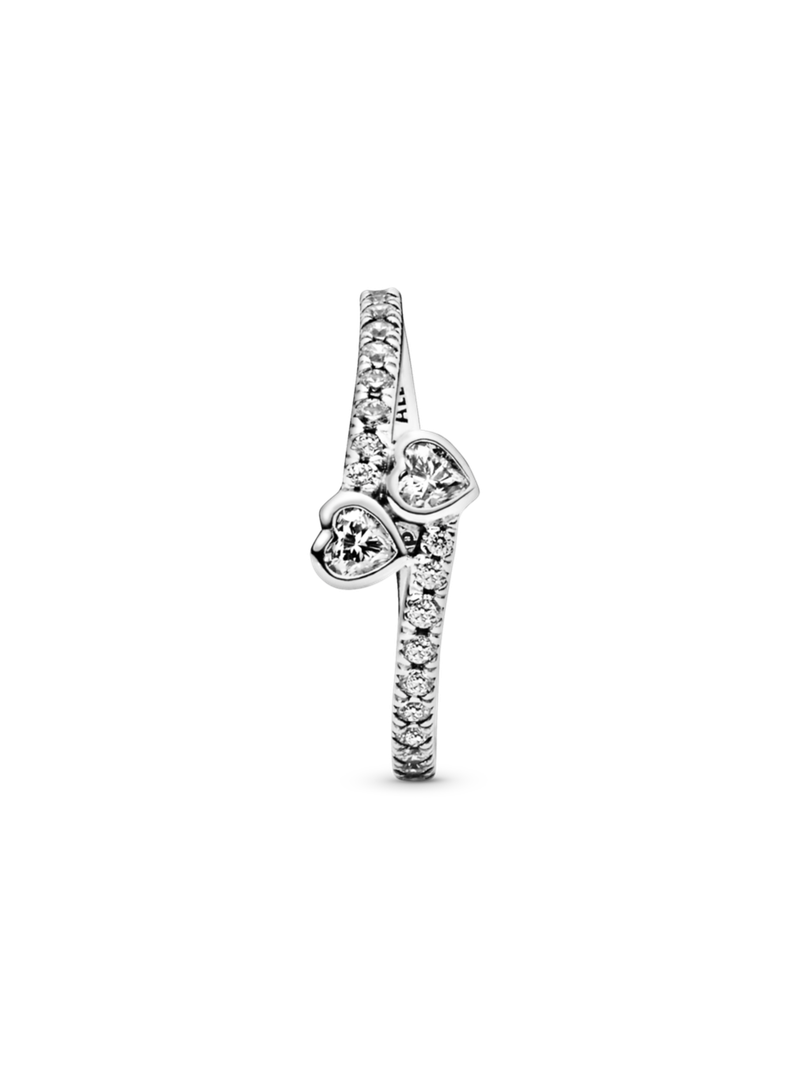 Anillo en Plata Corazones Eternos Circonia Cúbica Clara-1