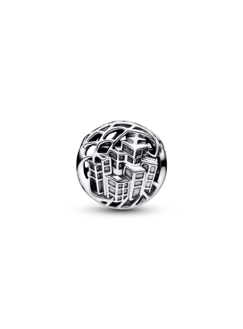 Charm Spiderman de Marvel Elevándose por la Ciudad-1