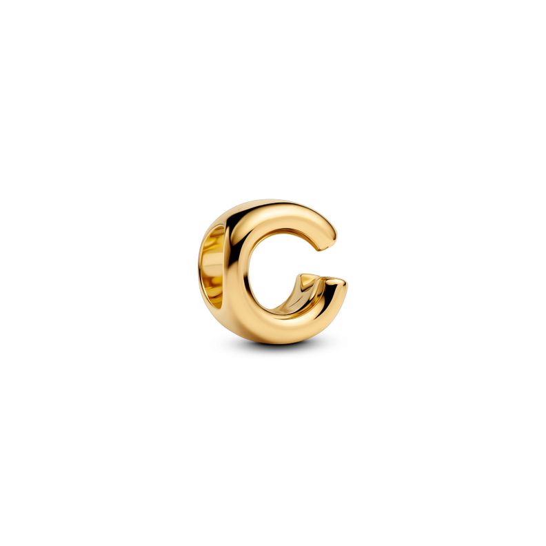 Charm Alfabeto Letra C Dorado