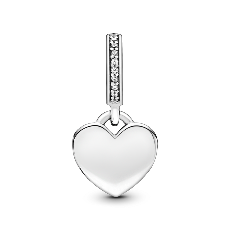 Dije en Plata Corazon Grabable