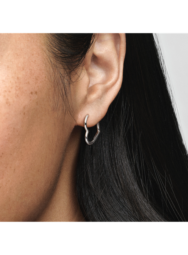 Aretes Pequeños con Forma de Corazón Asimétrico-1
