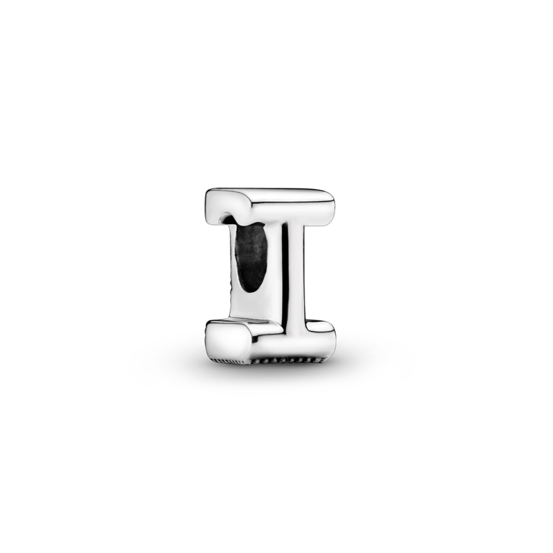 Charm en Plata Letra I -0