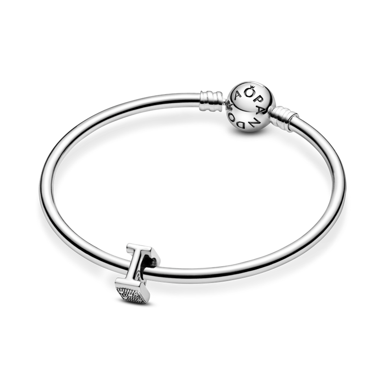 Charm en Plata Letra I -1