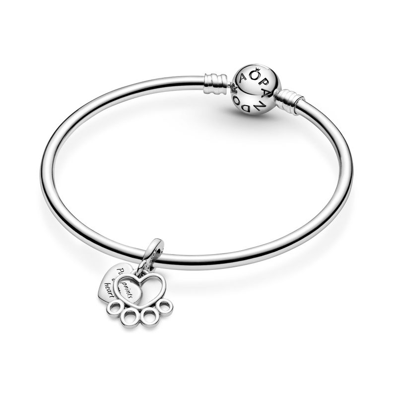 Charm Colgante Corazones y Huellas-1