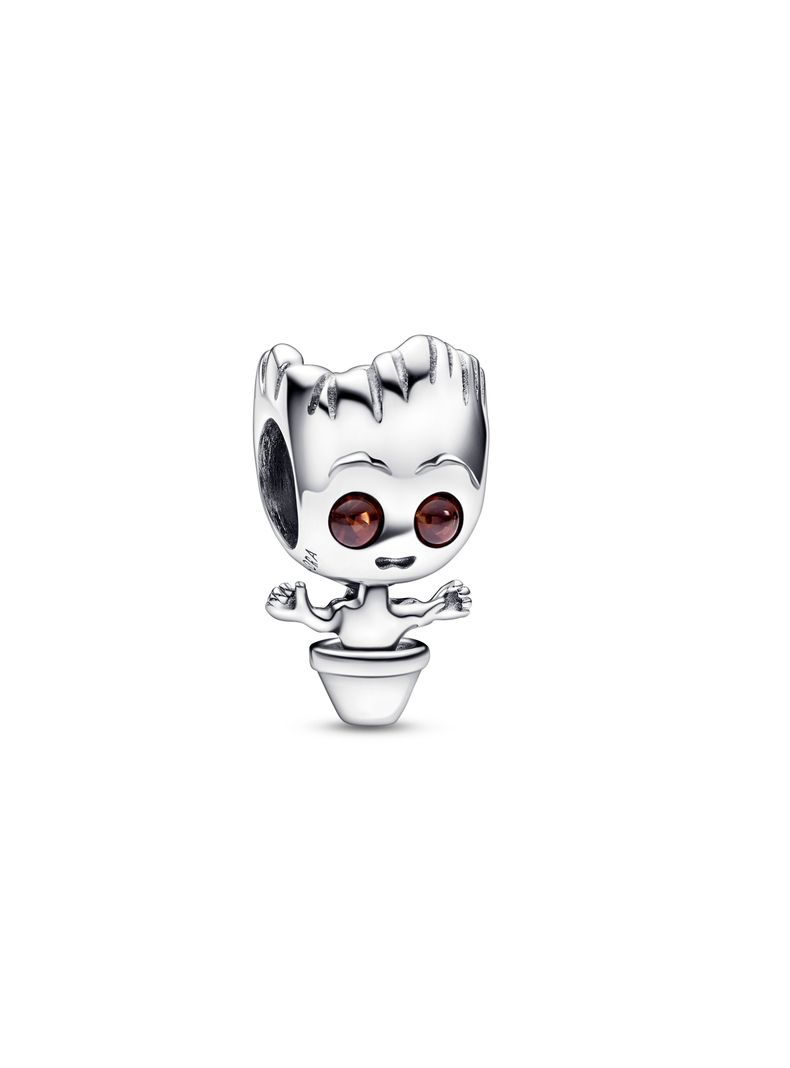Charm Groot Danzante de Guardianes de la Galaxia de Marvel Plata