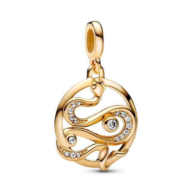 Medallón grabable Serpiente de pavé Pandora ME-0