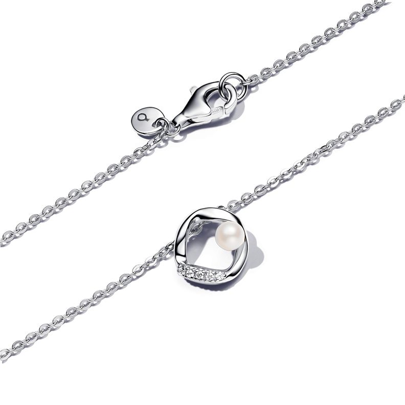 Collar Círculo y Perla Cultivada de Agua Dulce-1