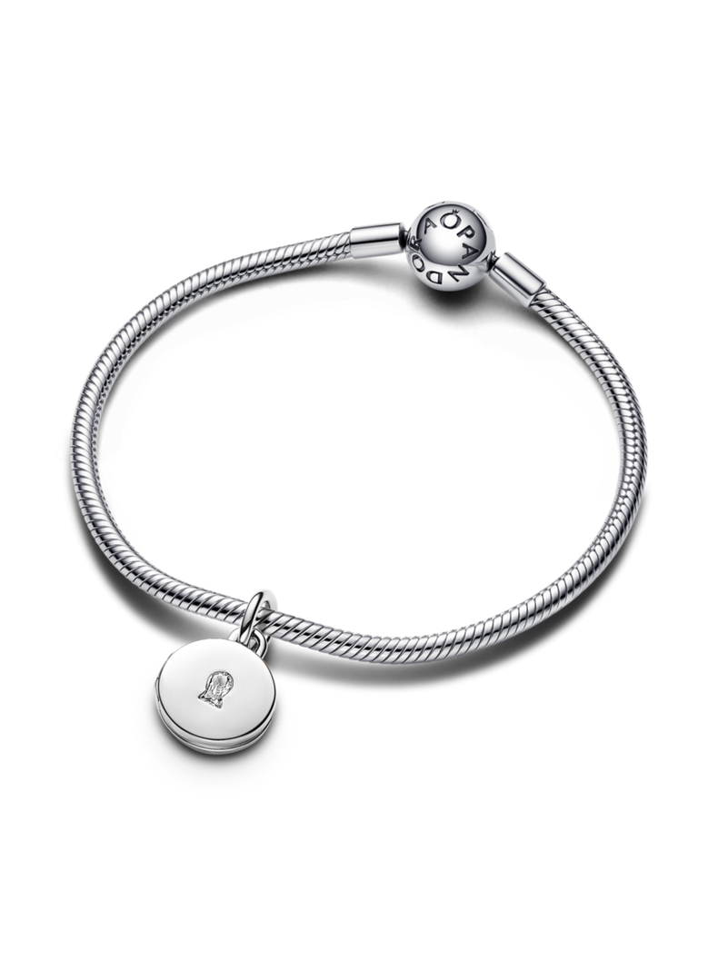 Charm Colgante Medalla Grabable que se abre-0