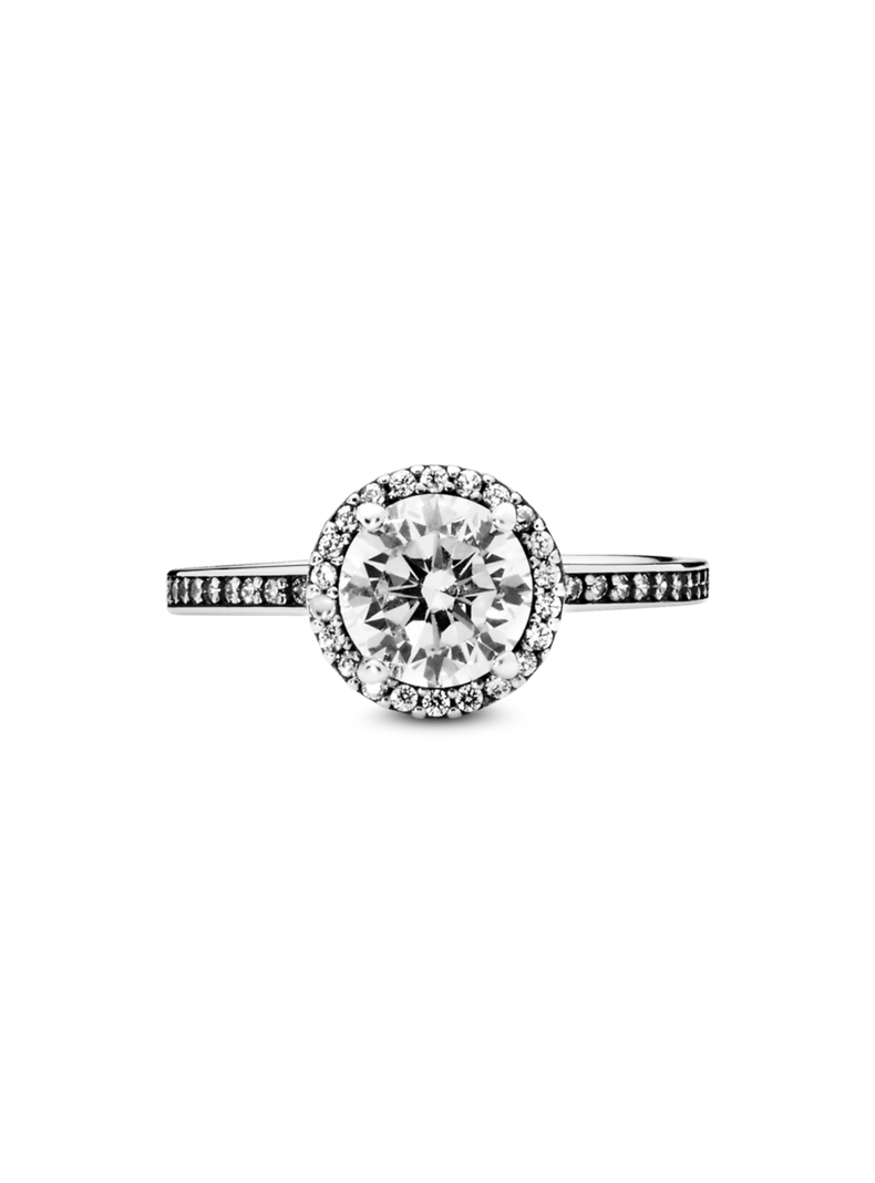Anillo en Plata Elegancia Clásica Circonia Cúbica Clara-0