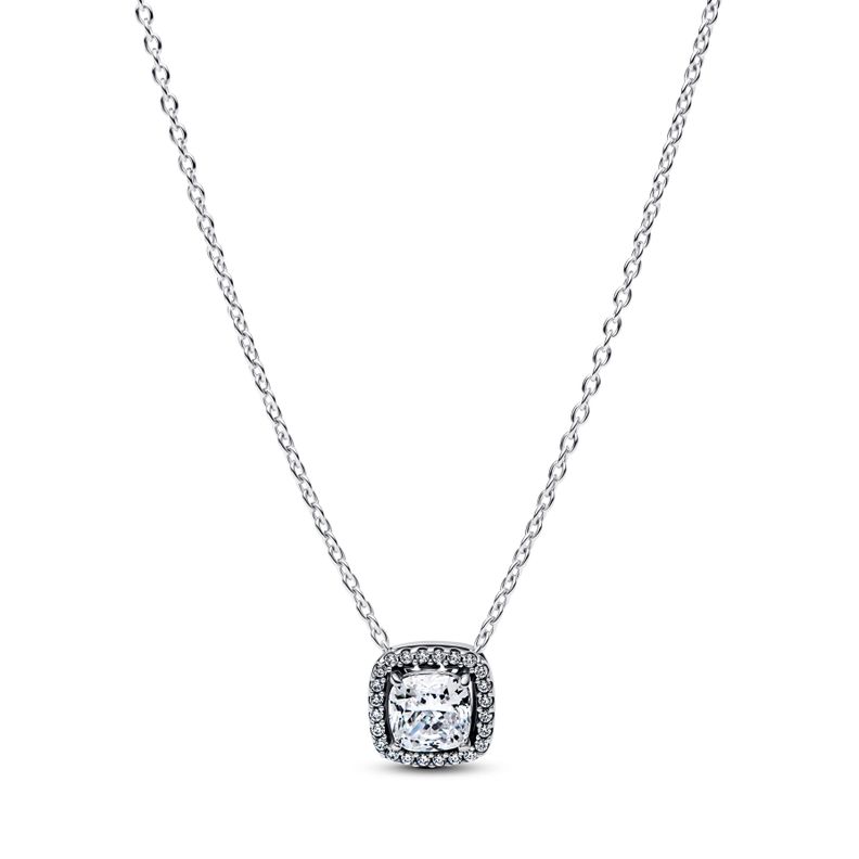 Collar Collier con Colgante Halo Plata 45