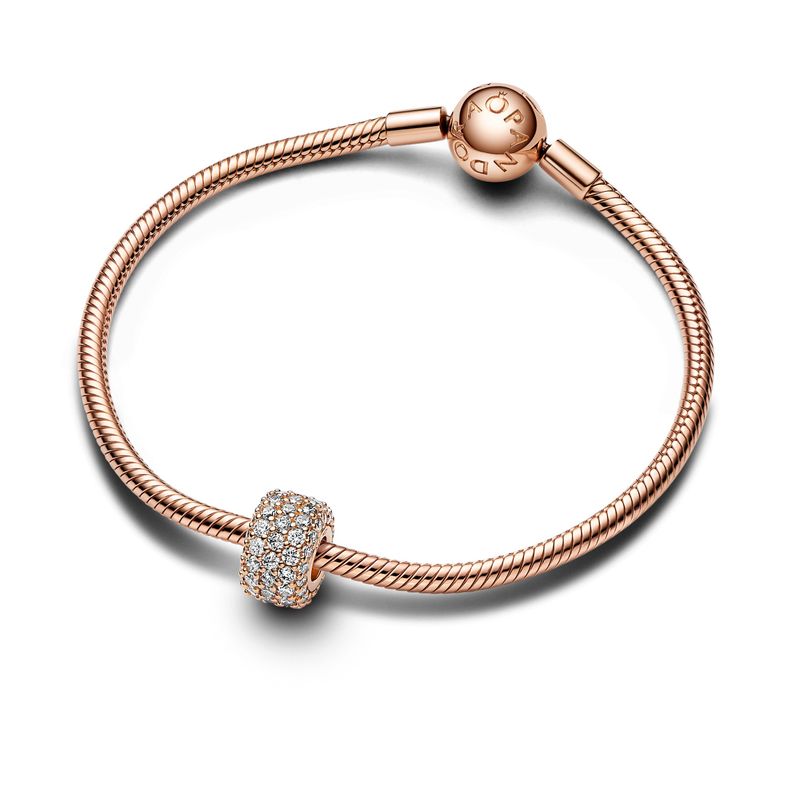 Charm en PANDORA Rose  tres hileras-1