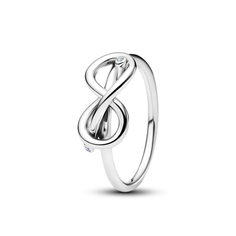 Anillo Nudo Infinito en Plata-1