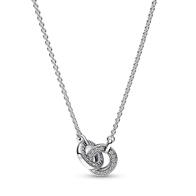 Collar Pavé Entrelazado Pandora Signature-1