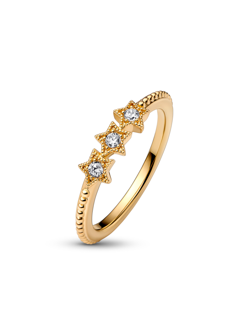 Anillo en Shine Estrellas Celestiales Circonia Cubica Clara-1