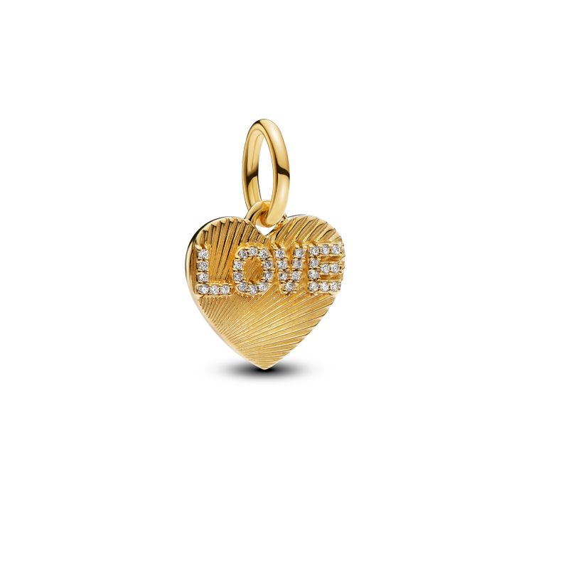 Charm Colgante Grabable Corazón Amor -0