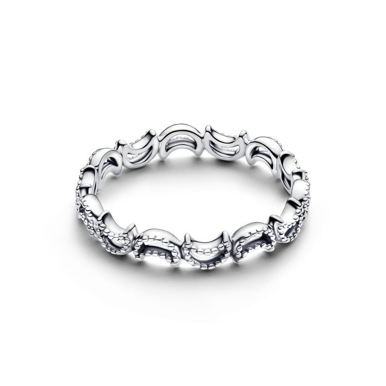 Anillo en Plata Luna Creciente 50