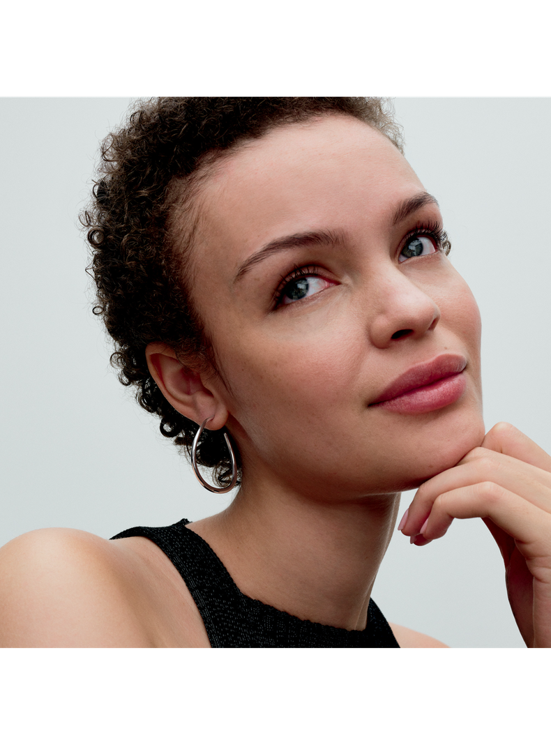 Aretes de Aro Abierto de 42 CM Forma Orgánica-1