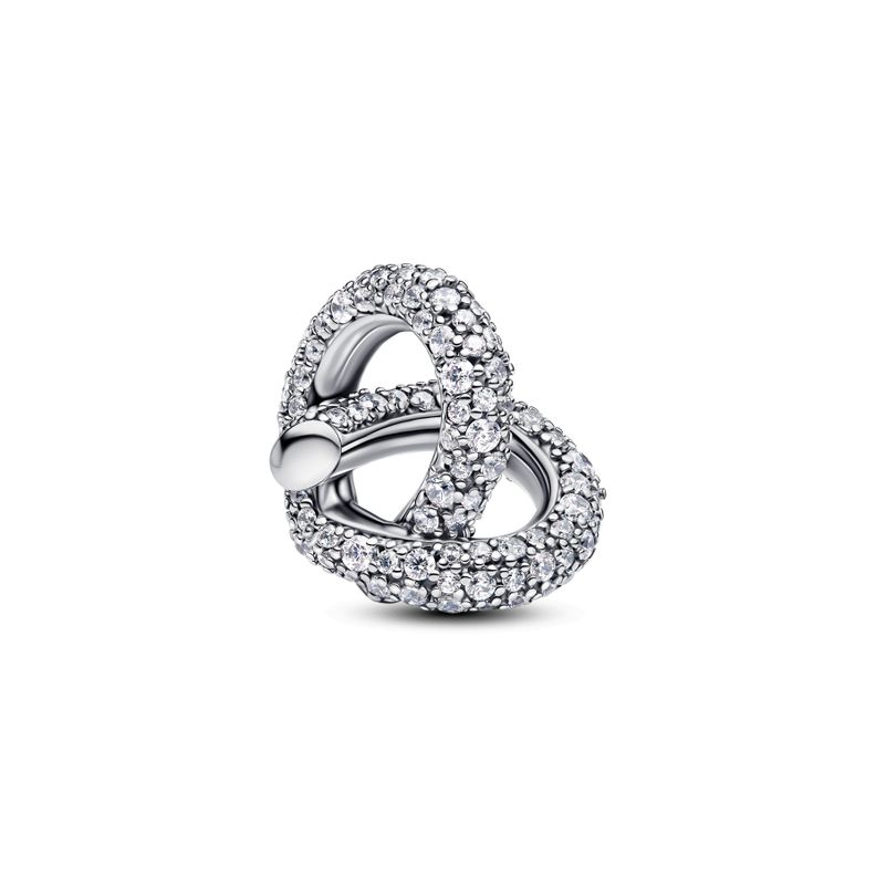 Charm Corazón Nudo Infinito y Pavé-0