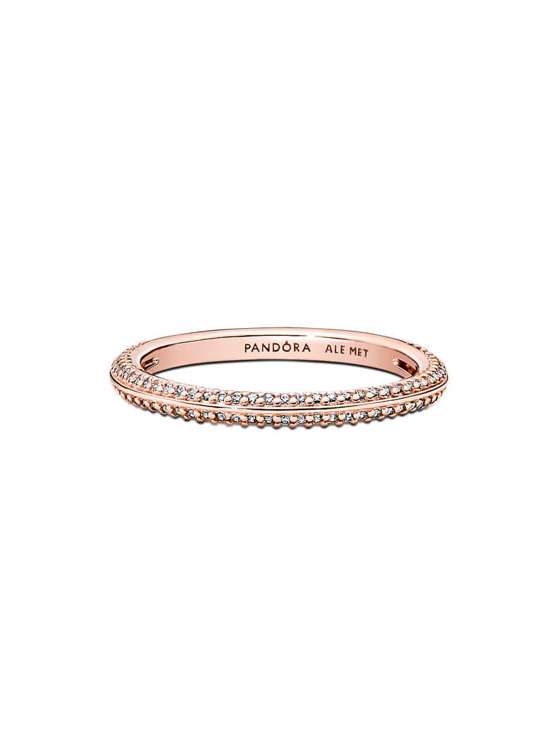 Anillo en Rose PANDORA Me Pavé Circonia Cubica Clara.-2