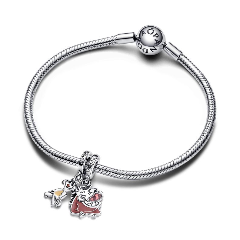 Dije Colgante en Plata Disney El Rey Leon Timon y Pumba -1