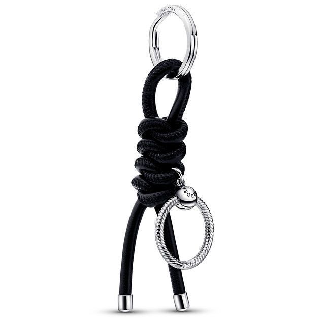 Llavero para charms de tela sin cuero Pandora Moments-0