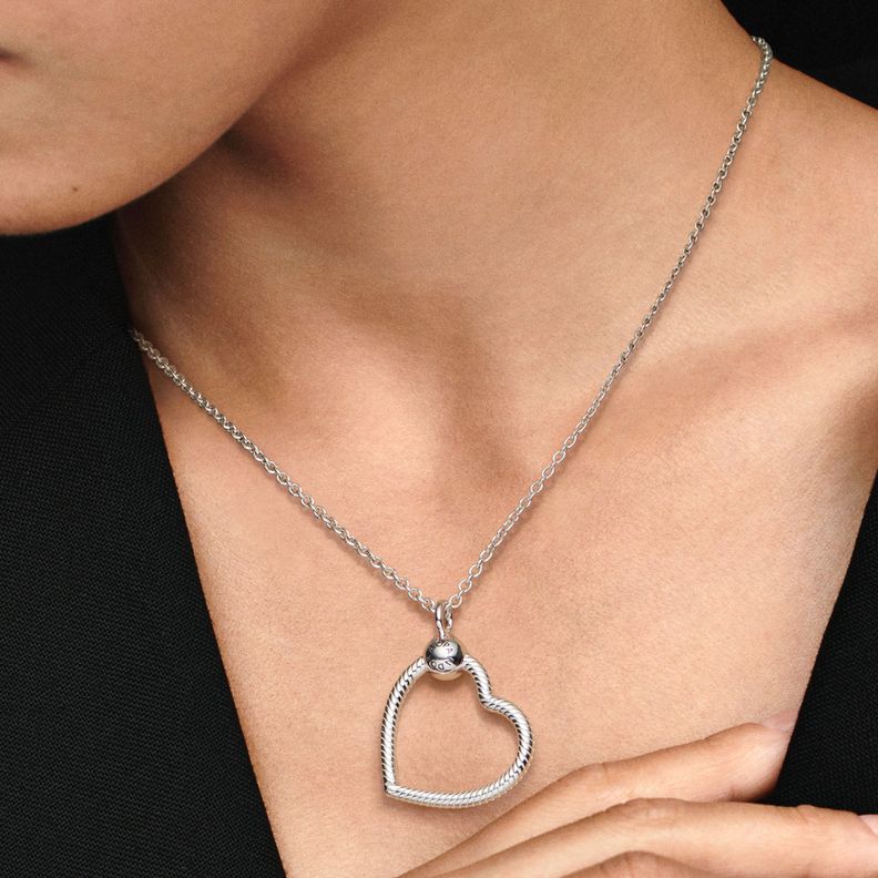 Dije Colgante en Plata de PANDORA Moments O de Corazon-2