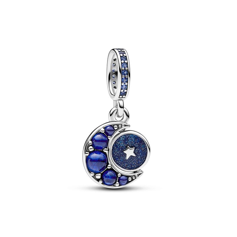 Charm Colgante Giratorio Luna Brillante-0