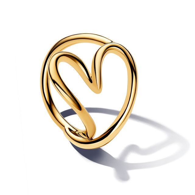 Anillo Corazón Forma Orgánica-0