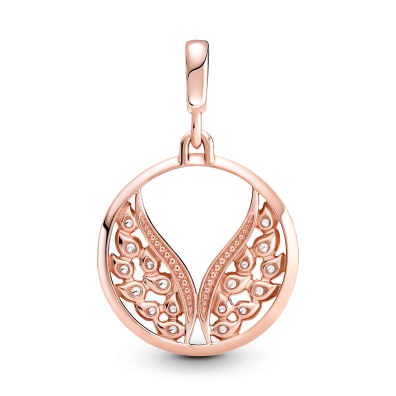 Charm Medallón Alas En Llamas en Rose PandoraMe-1
