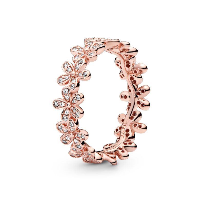 Anillo Campo de Margaritas Deslumbrantes Cz Clara-1