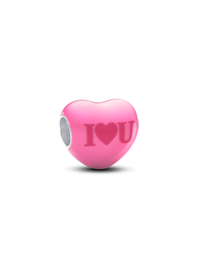 Charm Corazón Mensaje Oculto que Cambia de Color-1
