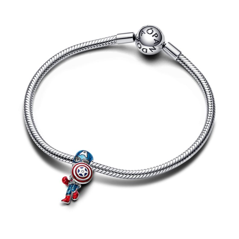 Charm en plata Marvel Los Vengadores Capitan America-1