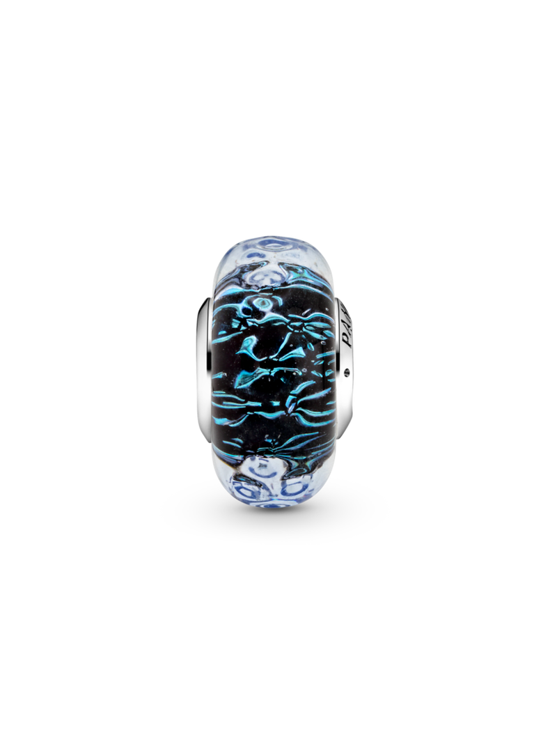 Gift Set Pulsera con Dije de Pasaporte en Plata y Murano Azul-2