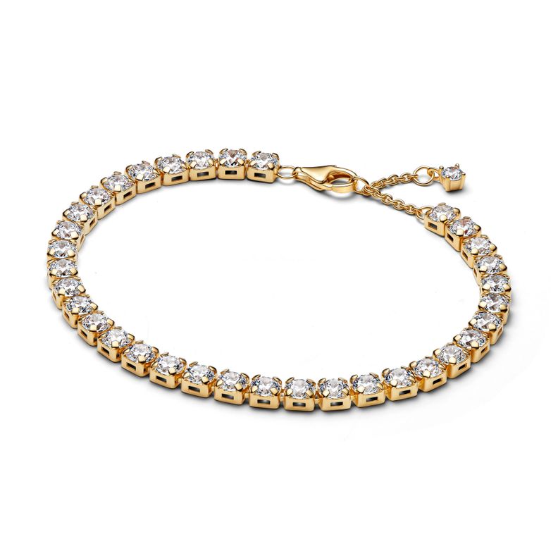 Brazalete en Shine de Tenis Audaz Brillante Dorado 16