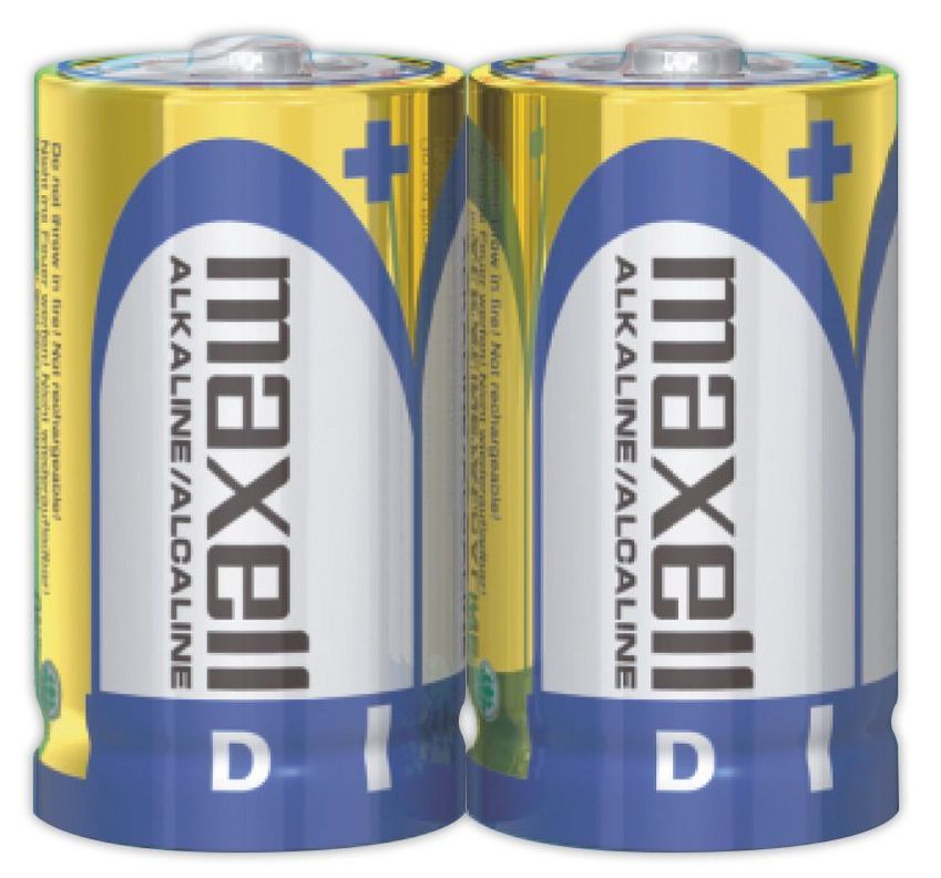 Pack 2 Pilas Alcalinas Maxell Tipo D-1