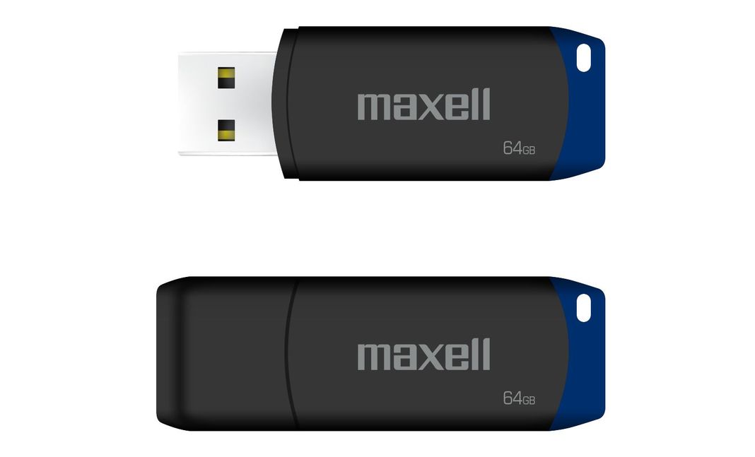 Pendrive Maxell USBPD 64GB 2.0 Azul-0