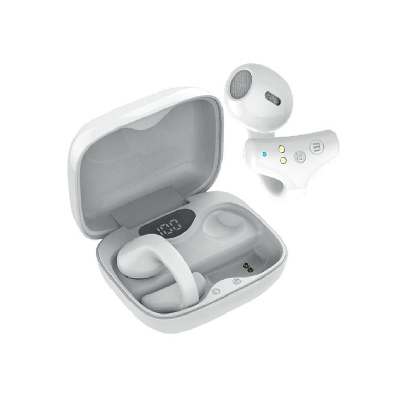 Audifonos Bluetooth Maxell Ear Cuff Clip On Open-Ear TWS Blanco