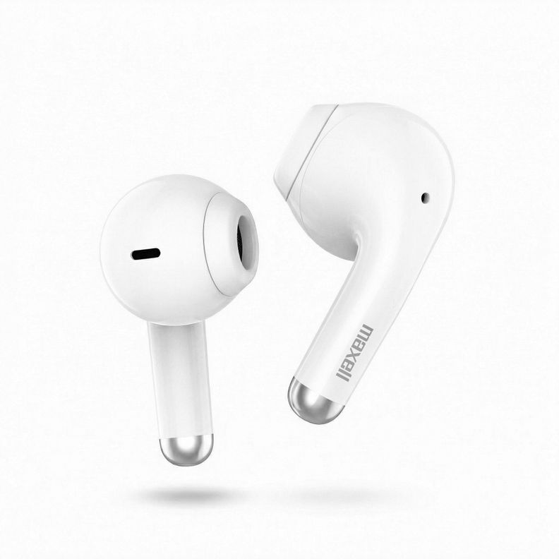Audifonos Bluetooth inalambricos Maxell ELIO 12 Horas Blanco/Gris