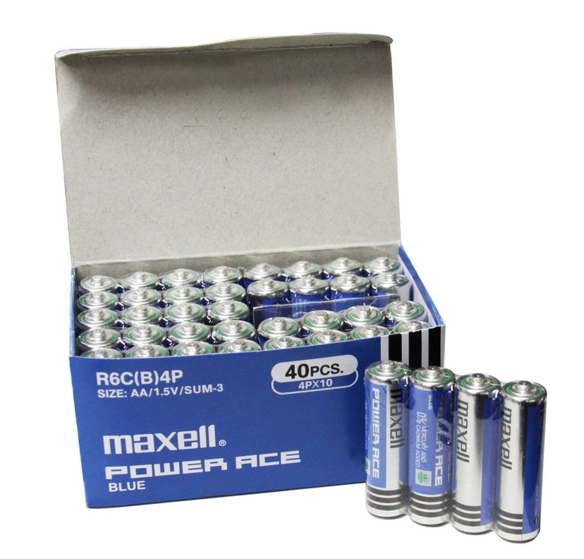 Pack 40 Pilas Carbon Maxell Tamaño AA-0